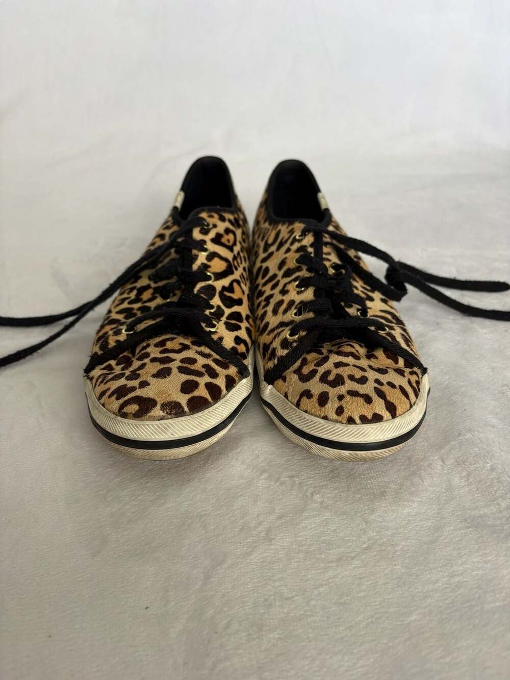 Kate Spade for Keds Kickstart Leopard Print Calf Hair Sneakers